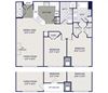 3 bedroom floor plan 3 bedroom floor plan at The Residences at Congressional Village, Rockville, MD